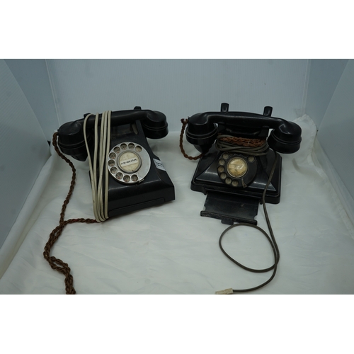 15 - Two Vintage GPO Bakelite Telephones