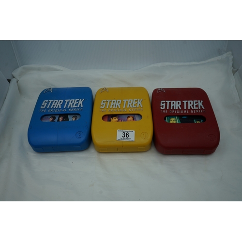 36 - Set of 3 Limited Edition Star Trek DVD Boxsets