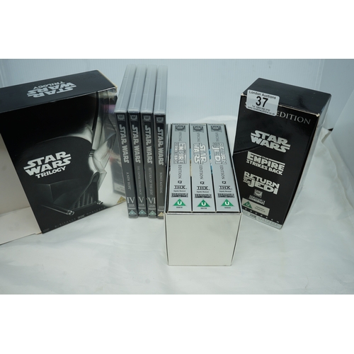 37 - Pair of Limited Edition Star Wars VHS/DVD Boxsets