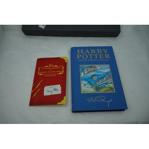 40 - Mint & Packaged Harry Potter Lot: Hermione Grangers Wand, Chamber of Secrets Deluxe Edition & Fantas... 