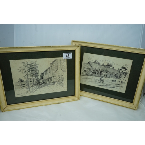 46 - Pair of Framed Isle of Wight Prints