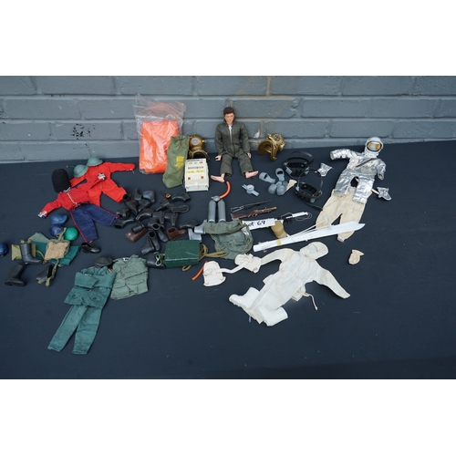 69 - Good Lot of Vintage Action Man including Figure, Accessories etc