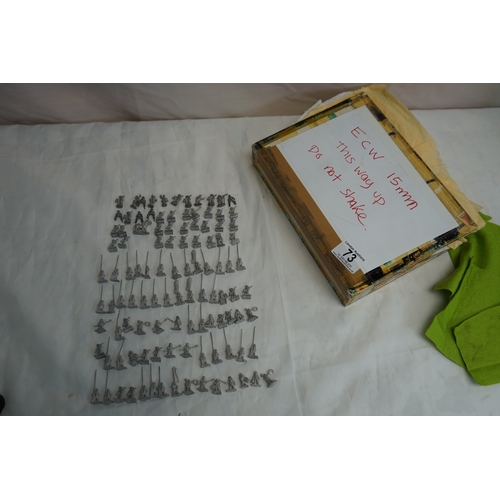 73 - Box of English Civil War 15mm Lead Figures