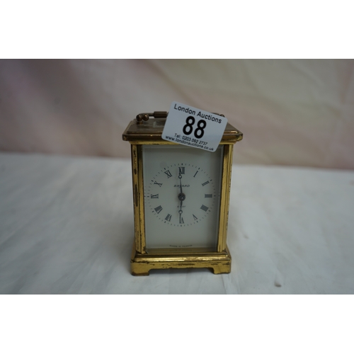 88 - Good Quality Bayard Brass Mantle Clock