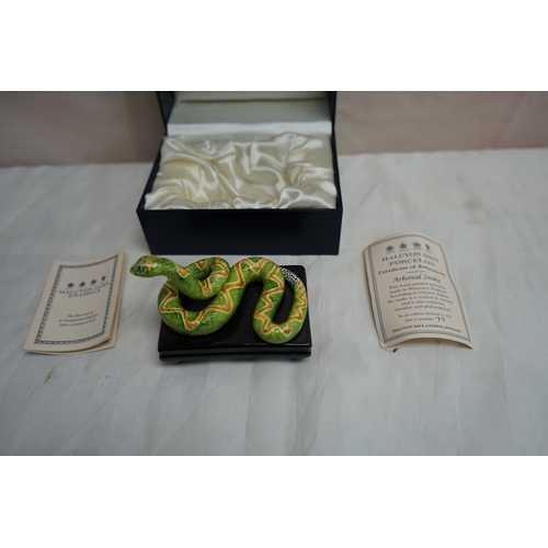 Mint & Boxed Halcyon Days Arboreal Porcelain Snake