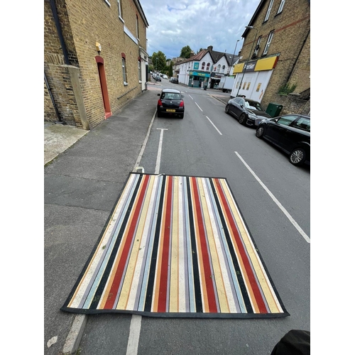 1427 - Very Good Quality Contemporary Striped Rug in the Style of Paul Smith 300cm x 280cm