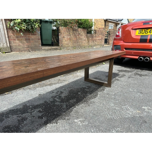 1433 - Large Good Quality Contemporary Wenge Bench