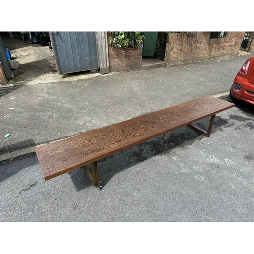 1433 - Large Good Quality Contemporary Wenge Bench