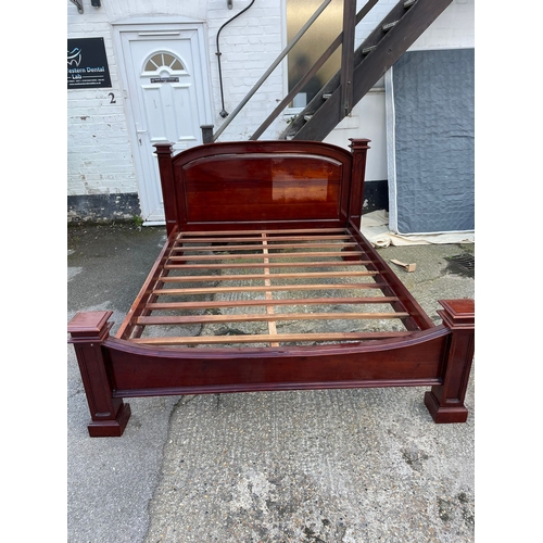 1436 - Very Good Quality Mahogany King Size Bed