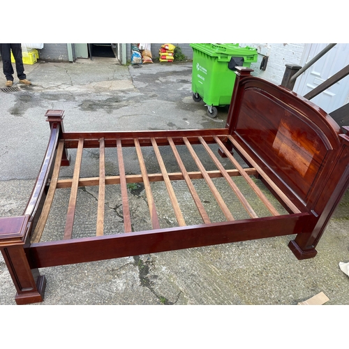 1436 - Very Good Quality Mahogany King Size Bed