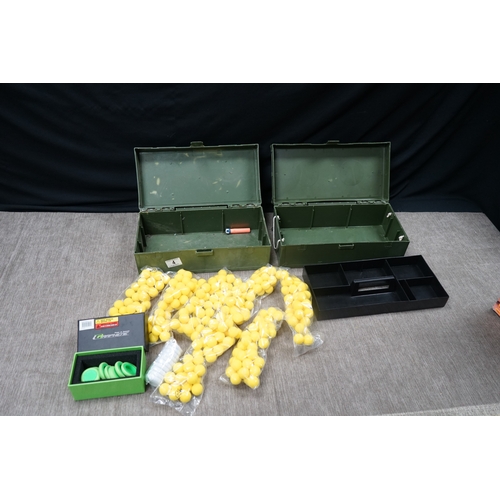 1004 - Two Vintage Action Man Carry Boxes, one to include Various Nerf Gun Accessories