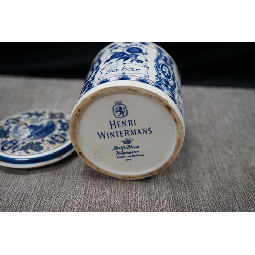 991 - Vintage Henri Wintermans Delft Tobacco Jar