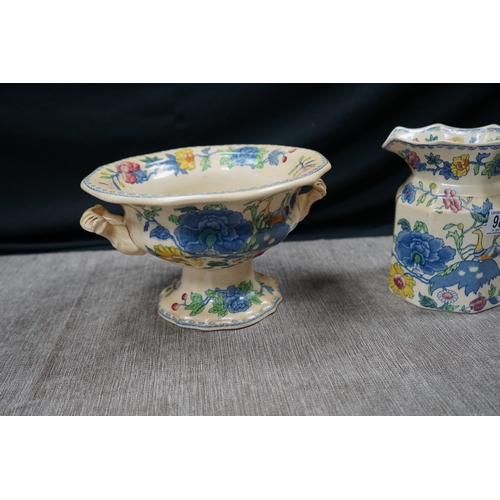 981 - Masons Regency Jug and Pedestal Bowl