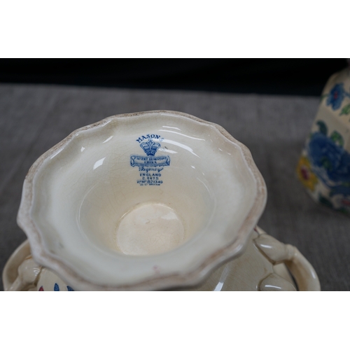 981 - Masons Regency Jug and Pedestal Bowl