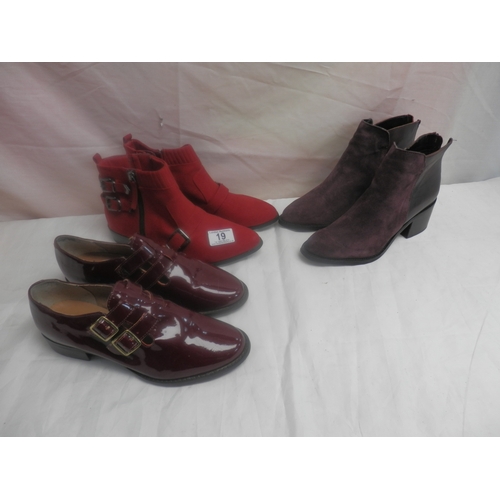 19 - Lot of Various Ladies Good Quality Shoes Some Unused Size 38/39