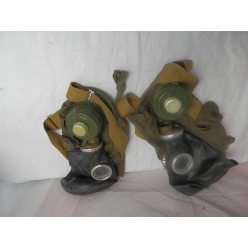 1B - Pair of Russian Military Issue Gas Masks in Carry Cases