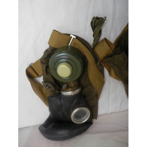 1B - Pair of Russian Military Issue Gas Masks in Carry Cases