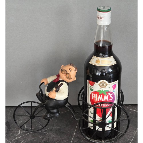 32A - Wine bottle holder plus bottle of Pimms