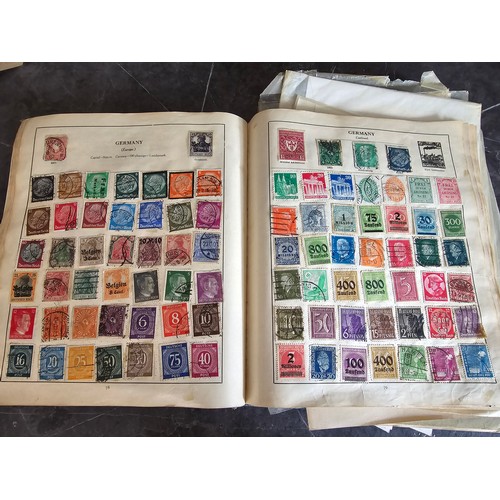 18A - Stamp album containing a very large qty of vintage world stamps - Approx 220 pages in album