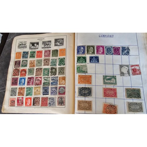 18A - Stamp album containing a very large qty of vintage world stamps - Approx 220 pages in album