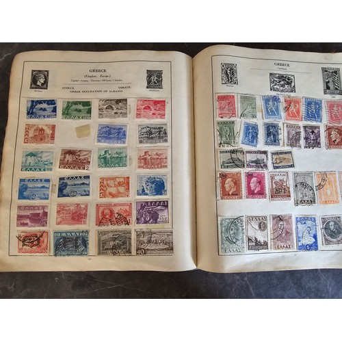 18A - Stamp album containing a very large qty of vintage world stamps - Approx 220 pages in album