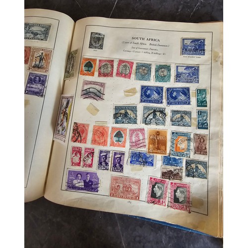 18A - Stamp album containing a very large qty of vintage world stamps - Approx 220 pages in album