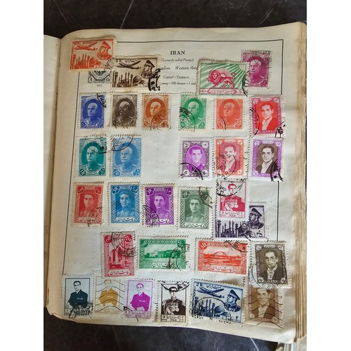 18A - Stamp album containing a very large qty of vintage world stamps - Approx 220 pages in album