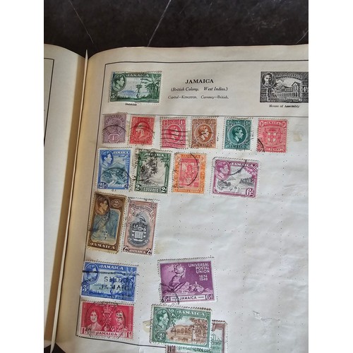 18A - Stamp album containing a very large qty of vintage world stamps - Approx 220 pages in album