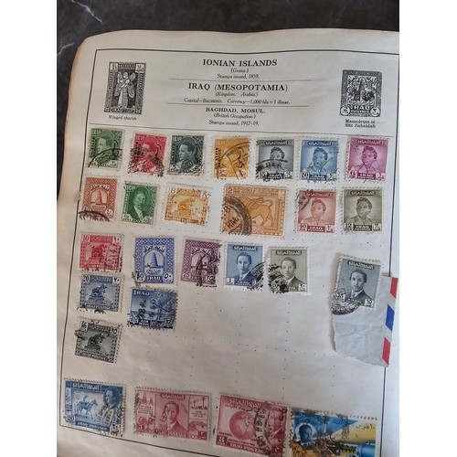 18A - Stamp album containing a very large qty of vintage world stamps - Approx 220 pages in album