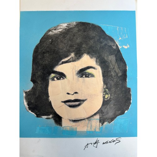 21 - Andy Warhol: Jackie Kennedy. Signed Ltd Edition Screenprint on Paper (31.5cm x 44.5cm) Numbered and ... 