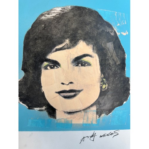 21 - Andy Warhol: Jackie Kennedy. Signed Ltd Edition Screenprint on Paper (31.5cm x 44.5cm) Numbered and ... 