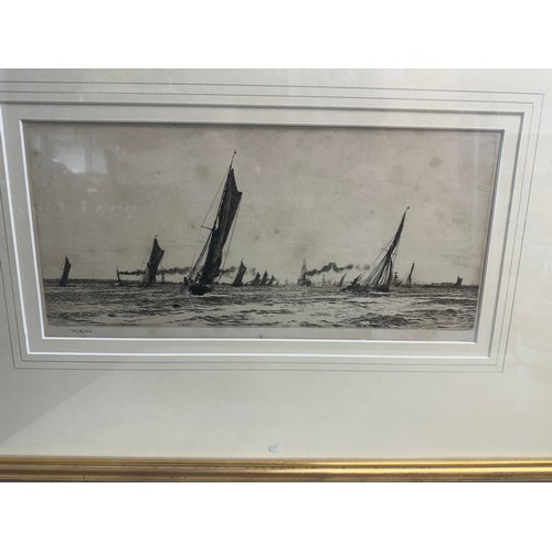 1456 - WILLIAM LIONEL WYLLIE (1851-1931) Pencil Signed Etching Tited 