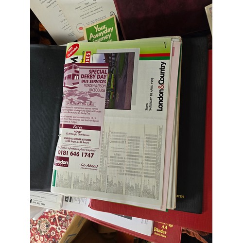 34A - Files containing Transport paperwork etc plus various other public transport / British Rail / Bus it... 