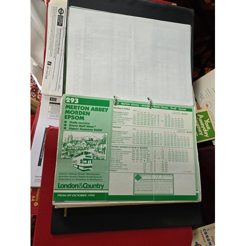 34A - Files containing Transport paperwork etc plus various other public transport / British Rail / Bus it... 