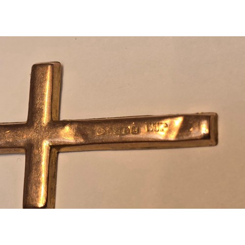 71 - 9ct Gold Crucifix & Necklace