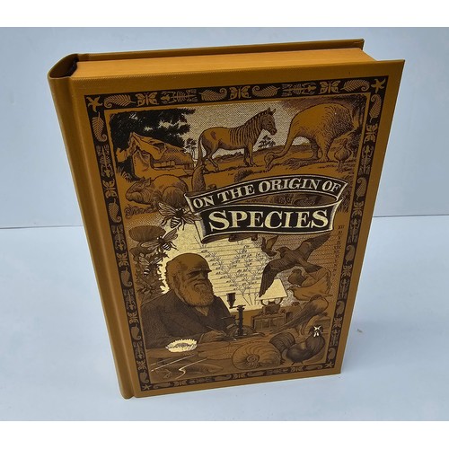 64 - Charles Darwin on the origin of species -  Folio Society Book with Slipcase