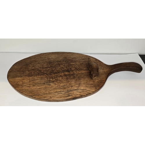 90 - Robert 'Mouseman' Thompson oval cheeseboard - 1938