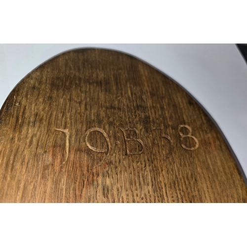 90 - Robert 'Mouseman' Thompson oval cheeseboard - 1938