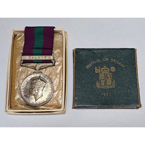 95 - RAF WW2 Service medal plus a 1951 Coin