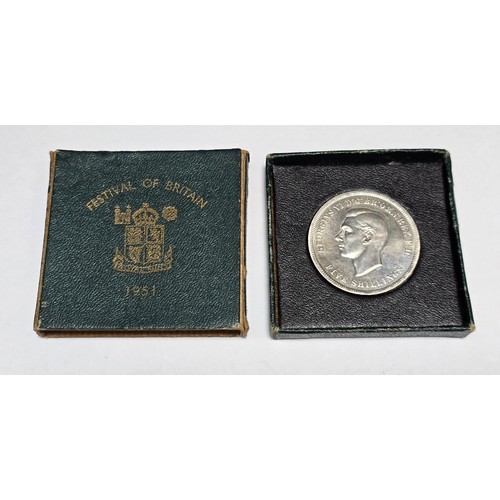 95 - RAF WW2 Service medal plus a 1951 Coin