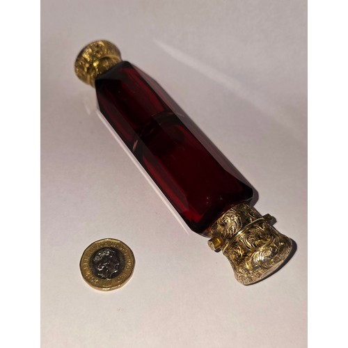 80A - Antique double ended scent bottle