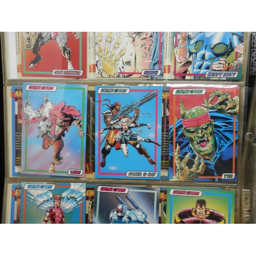 52 - Collectors Cards: Collection of Various 1990s Marvel Trading Cards