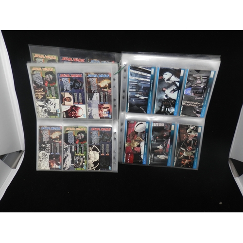 19 - Collectors Cards: Complete Set of 120 1994 Topps Star Wars Widevision Collectors Cards plus Promos