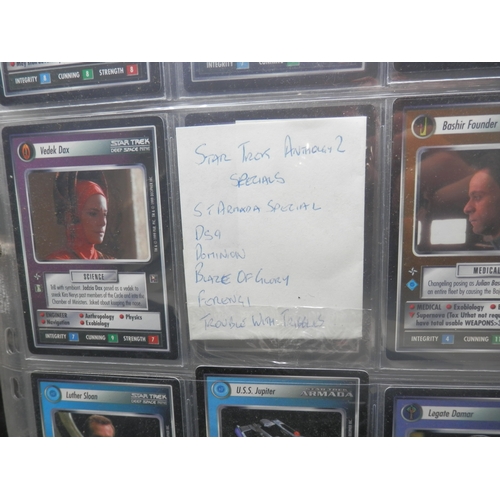 25 - Collectors Cards: A Binder of Approx. 950 Star Trek CCG Cards including Deep Space Nine, The Next Ge... 