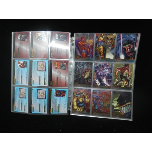 27 - Collectors Cards: Marvel Fleer Ultra X Men 1995, a Complete Base Set of 100 Cards, 8/9 Lethal Weapon... 