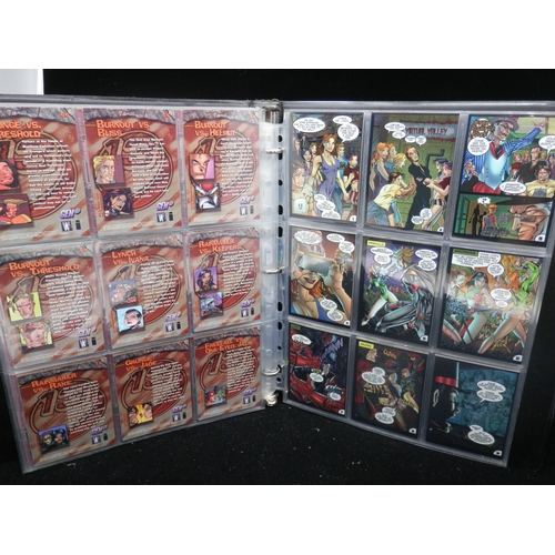 32 - Collectors Cards: 1995 Wildstorm Gen Complete 107 Card Set plus 7 holo Promo Cards in Official Binde... 