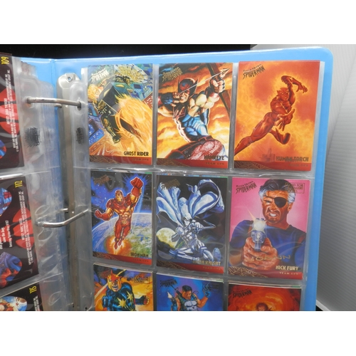 39 - Collectors Cards: Fleer Ultra Spiderman Complete Set of 150 Base Cards, 6/10 Clearchrome Cards, 5/6 ... 