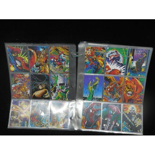 46 - Collectors Cards: Complete Set of McFarlane Era Spiderman Cards including the 6 Holo Cards