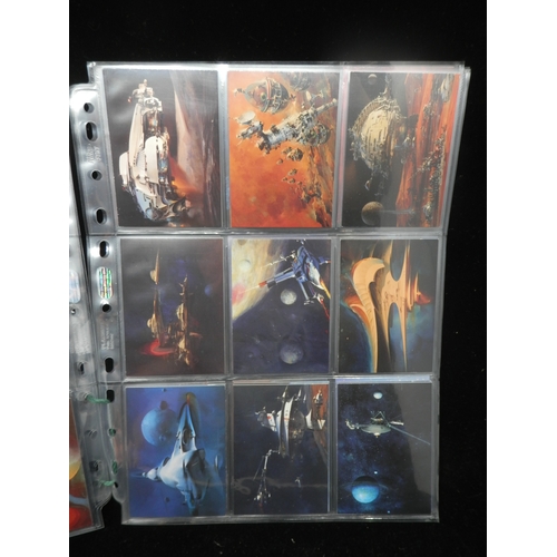 49 - Collectors Cards: John Berkey: Science Fiction Ultraworks complete trading card base set plus 3 Holo... 