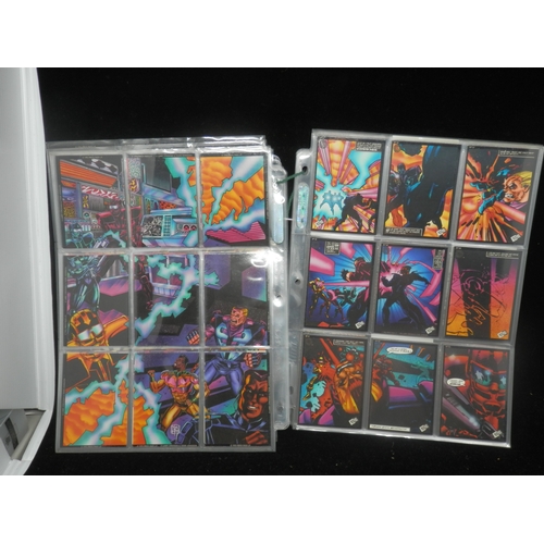 60 - Collectors Cards: 1990s Marvel Comics Super Heroes Complete Set of 162 Cards plus all 5 Holo Cards